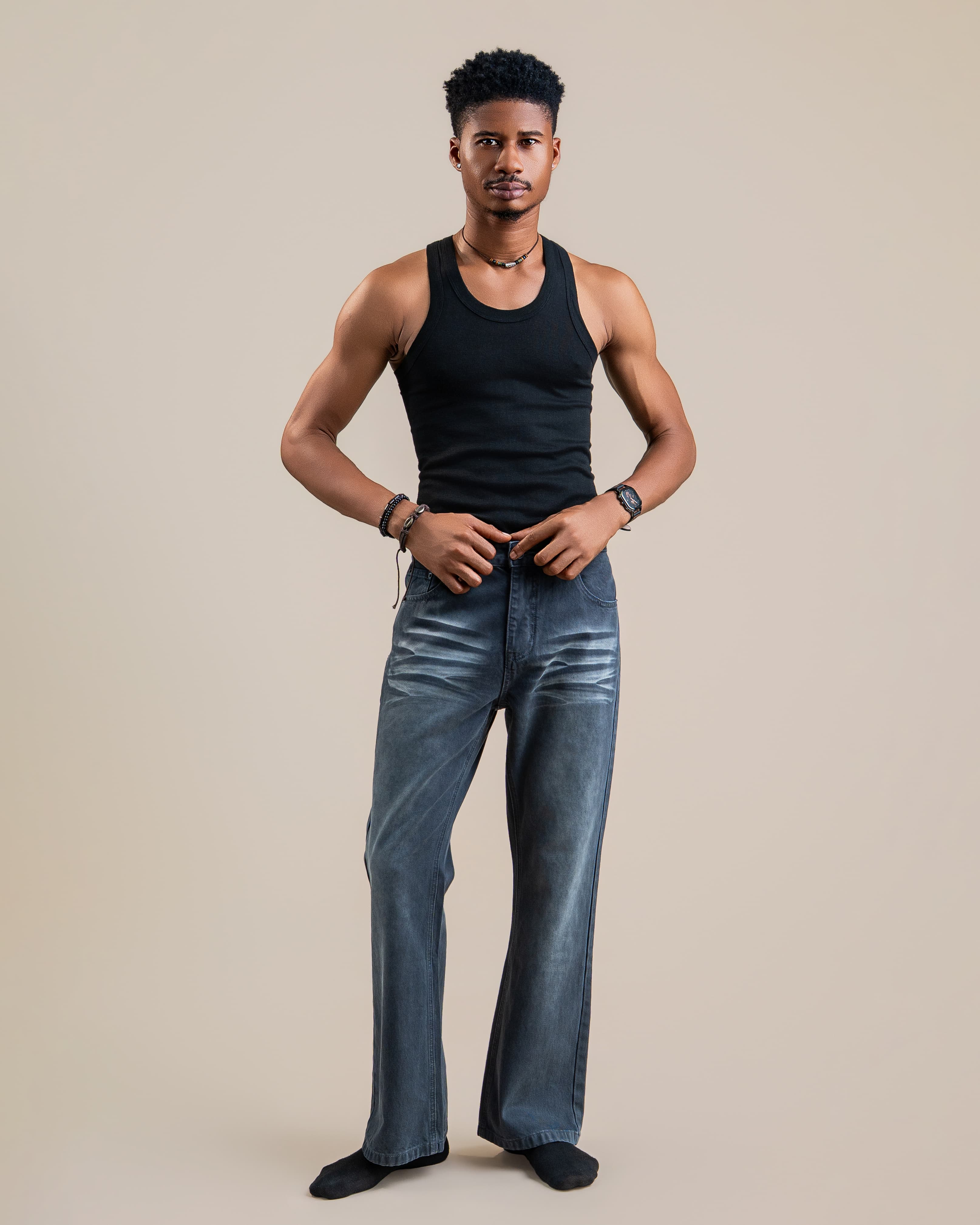 SMOKY GREY DENIM