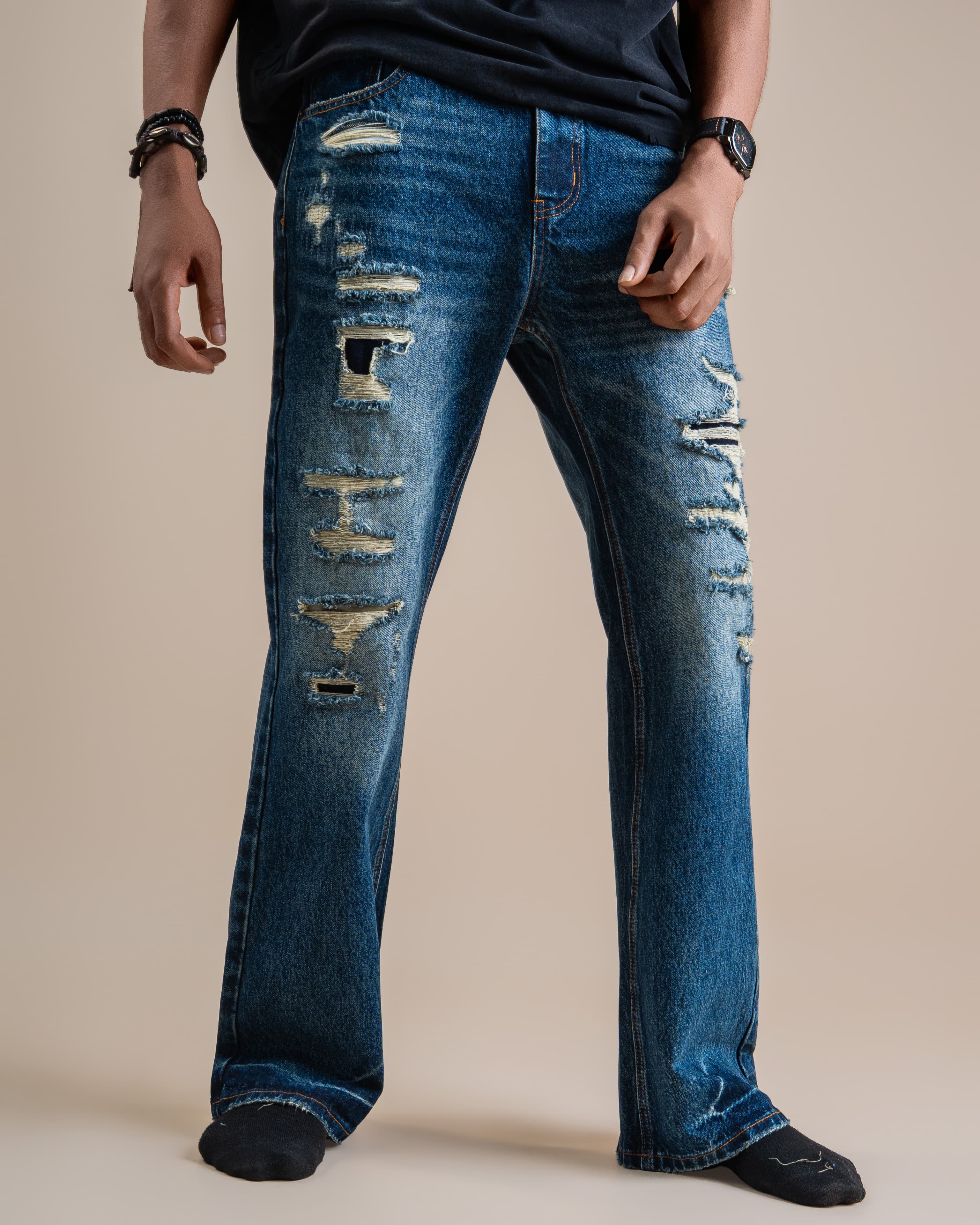 TRENDY DISTRESSED DENIM - View 2