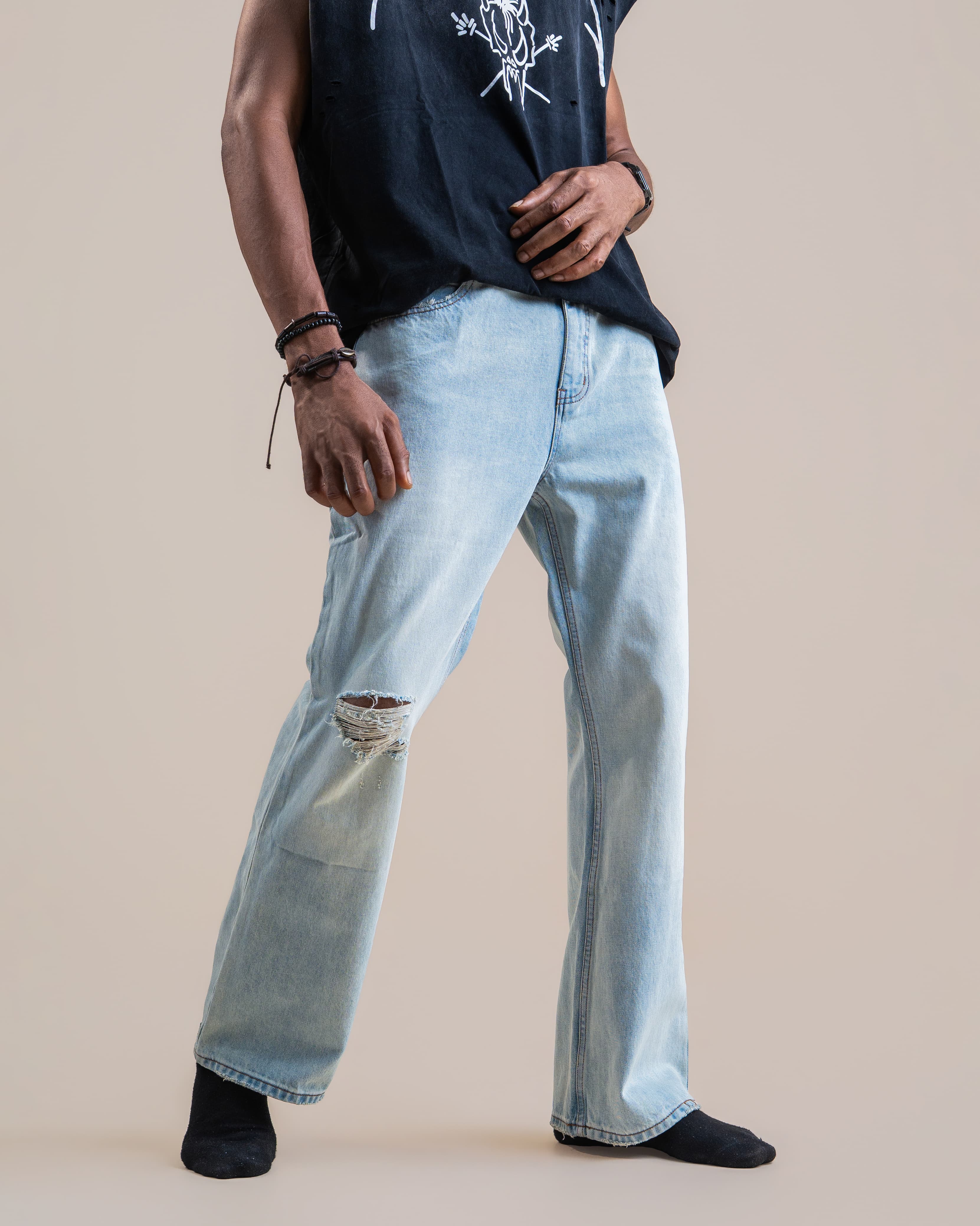 GETH DENIM PANTS - View 2