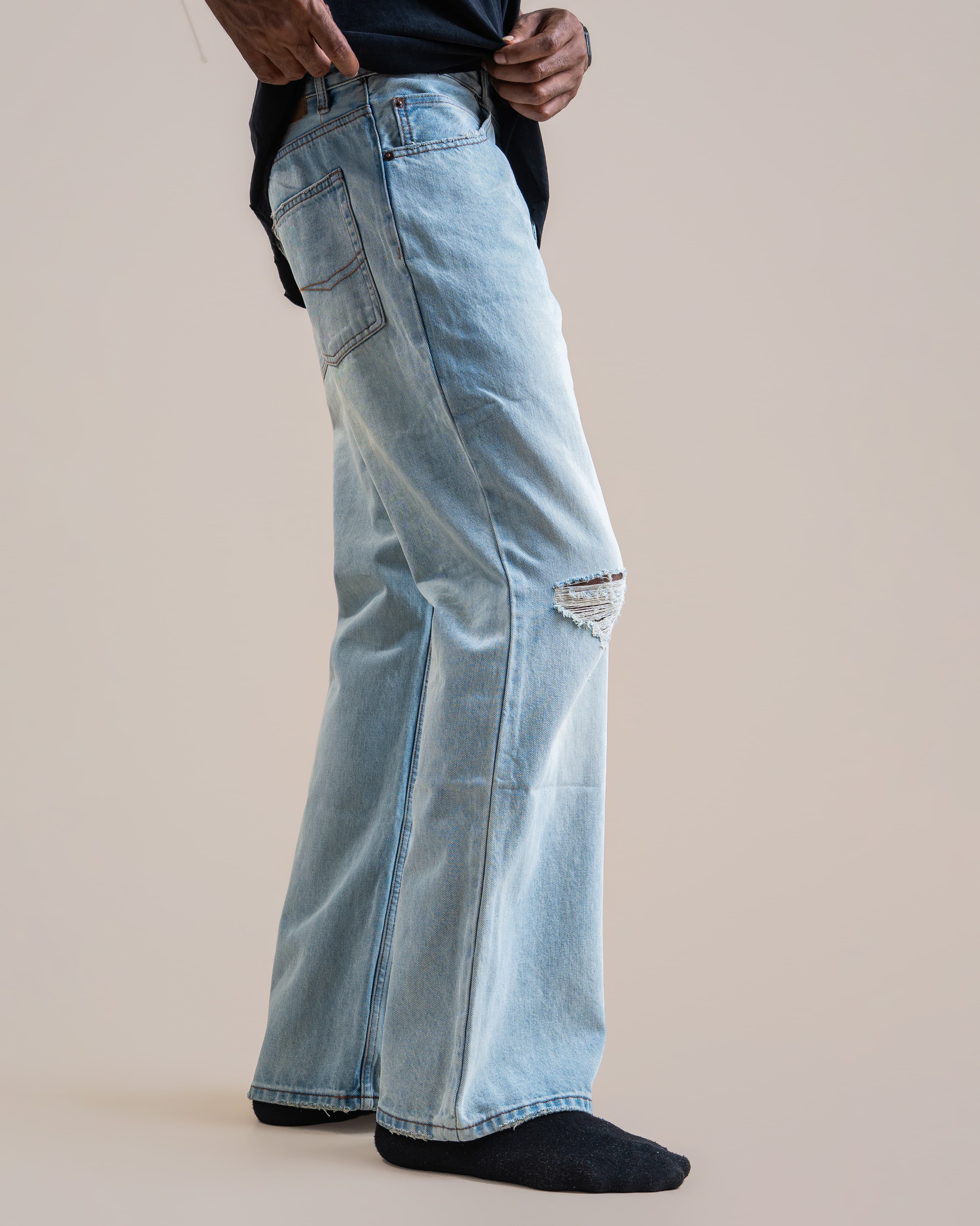 GETH DENIM PANTS - View 3