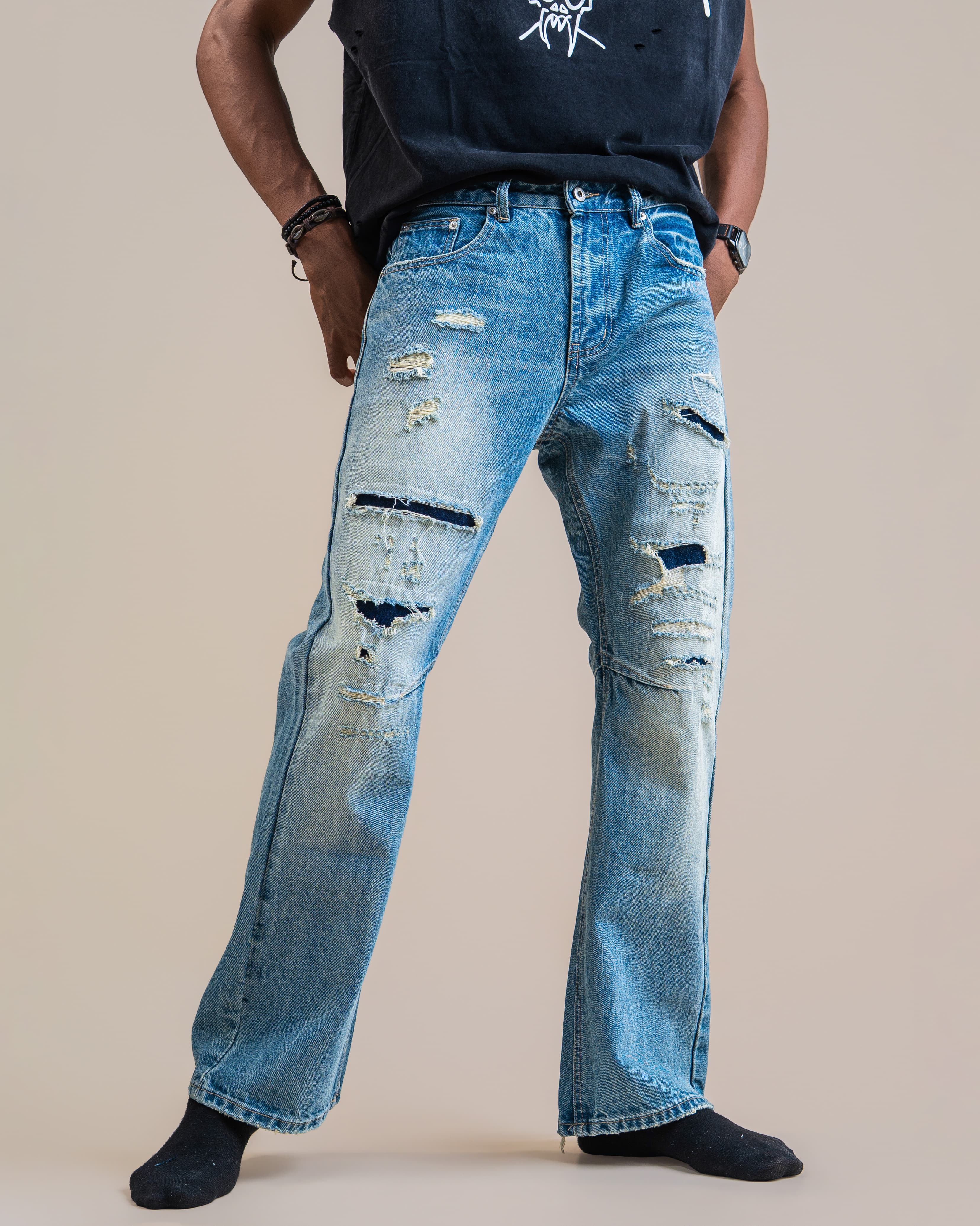 GENERIC SLICED JEANS - View 2