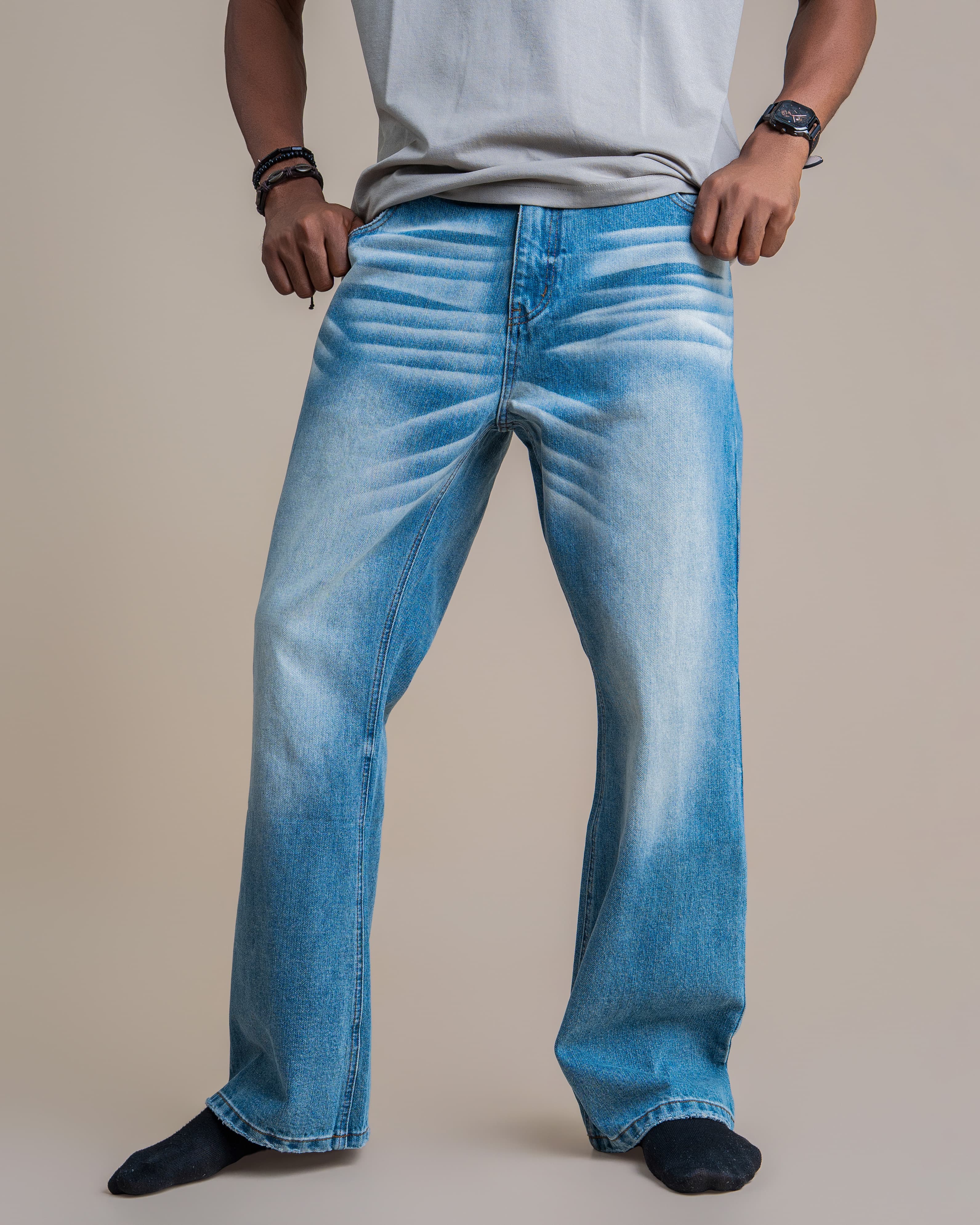 STRAWED WASHED DENIM - View 2