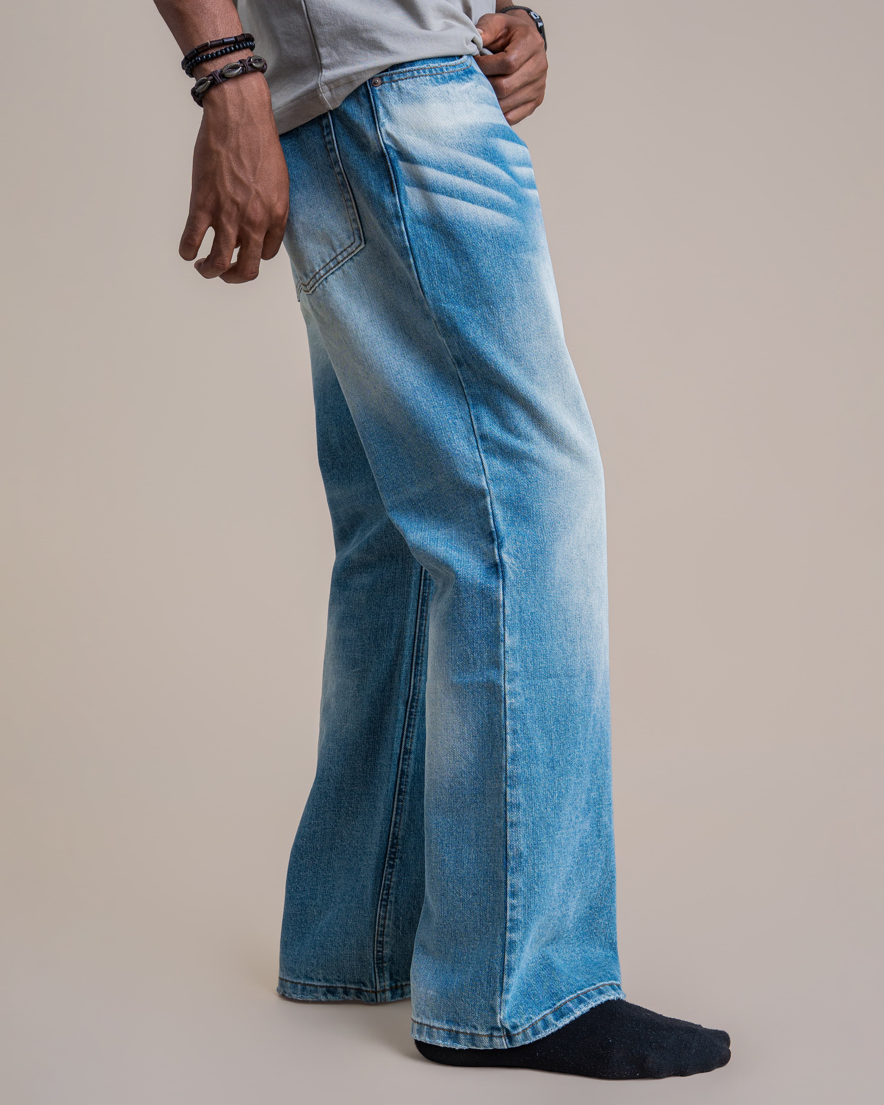 STRAWED WASHED DENIM - View 3