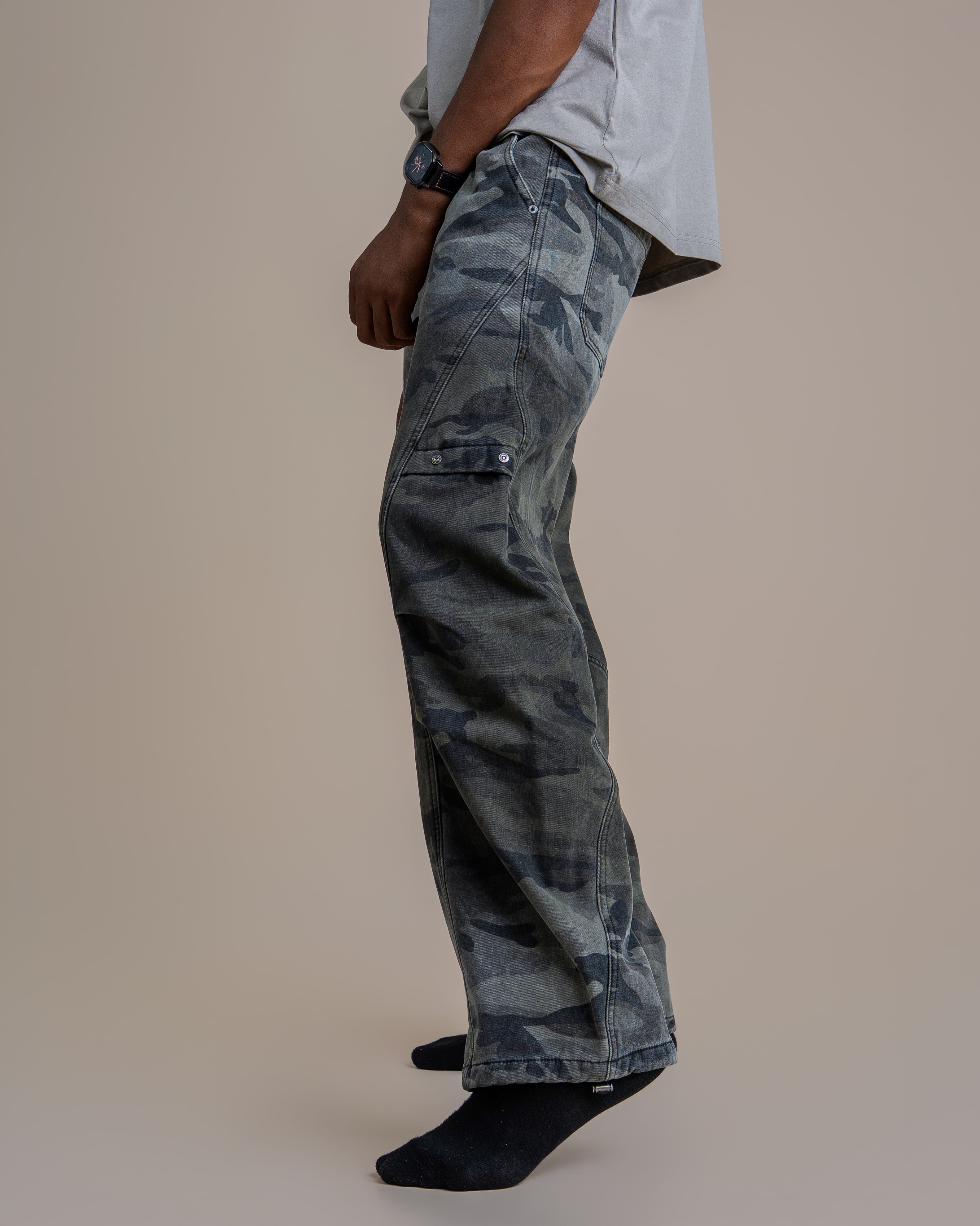 CAMO BARREL 2TONE DENIM - View 3