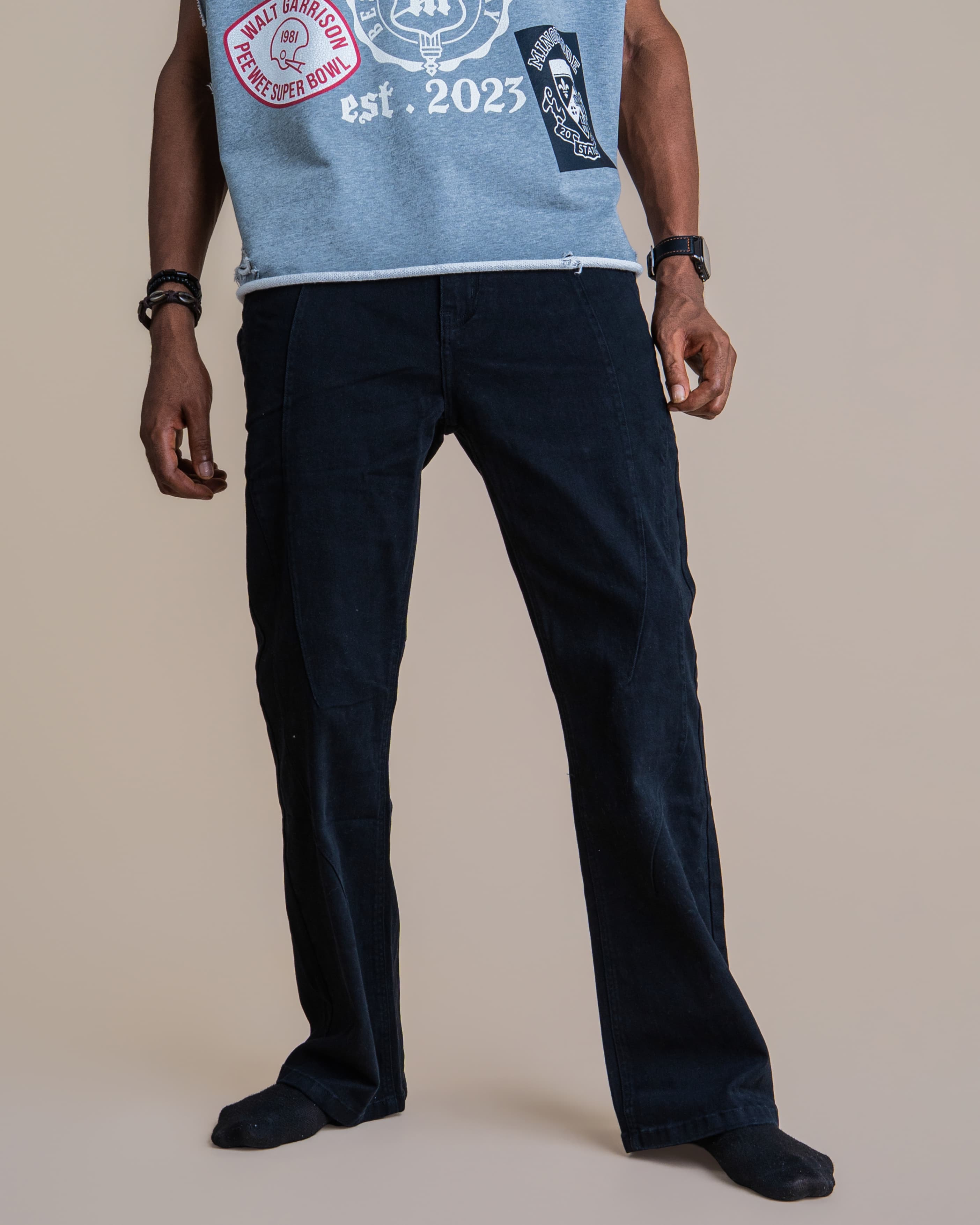 WAVY DESIGNED JEANS