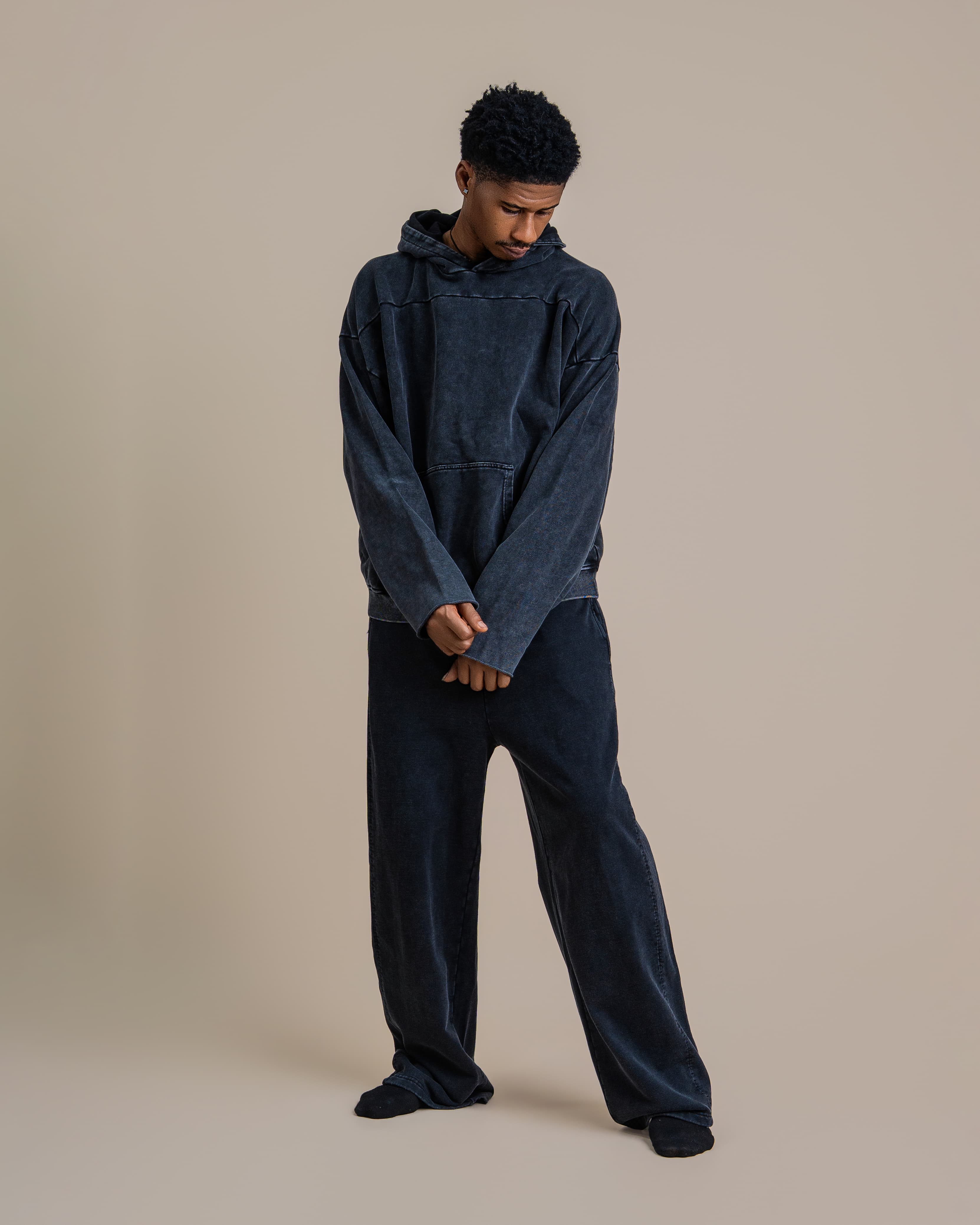 ACID WASHED HOODIE - View 3