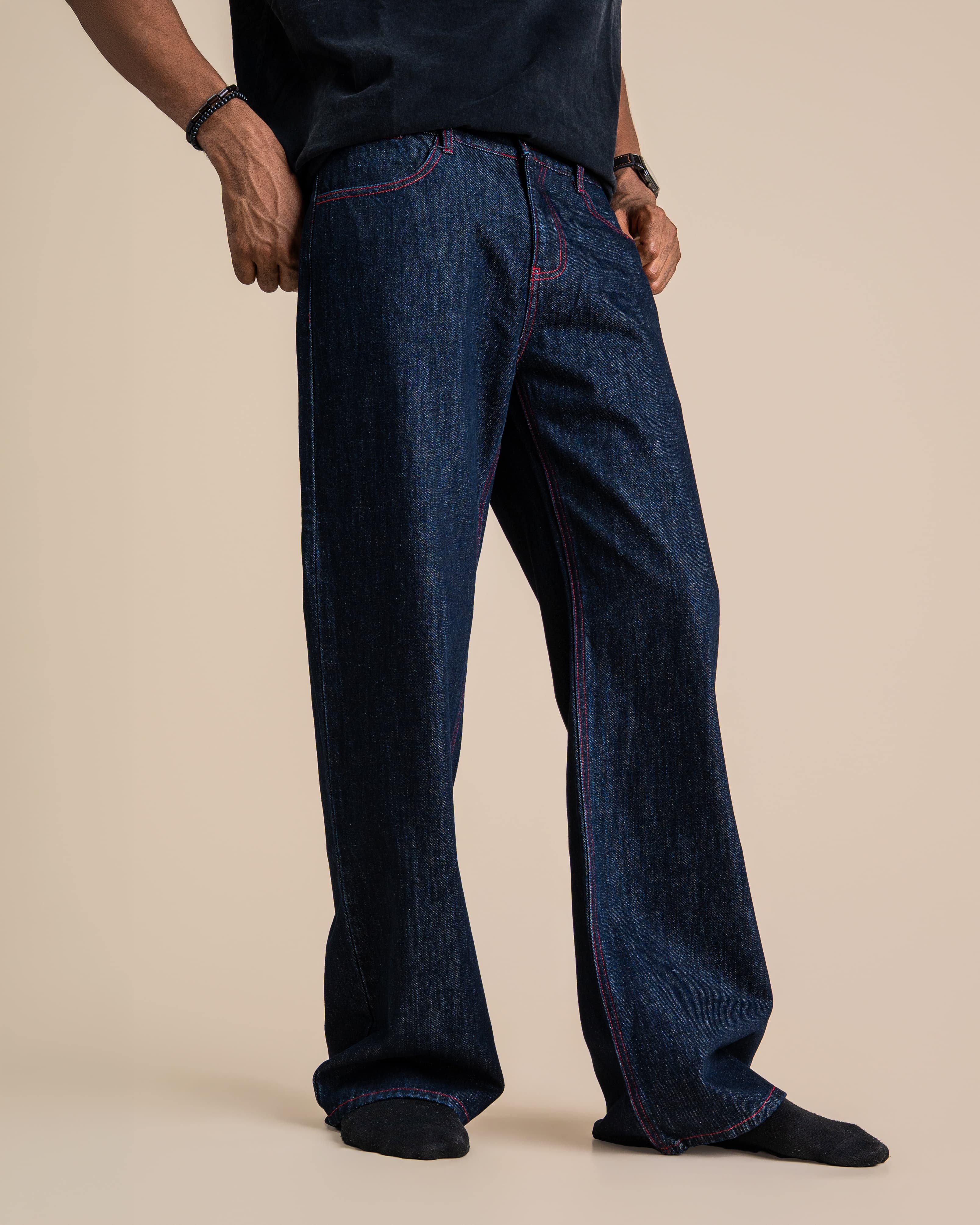 CRIMSON STITCH DENIM - View 2