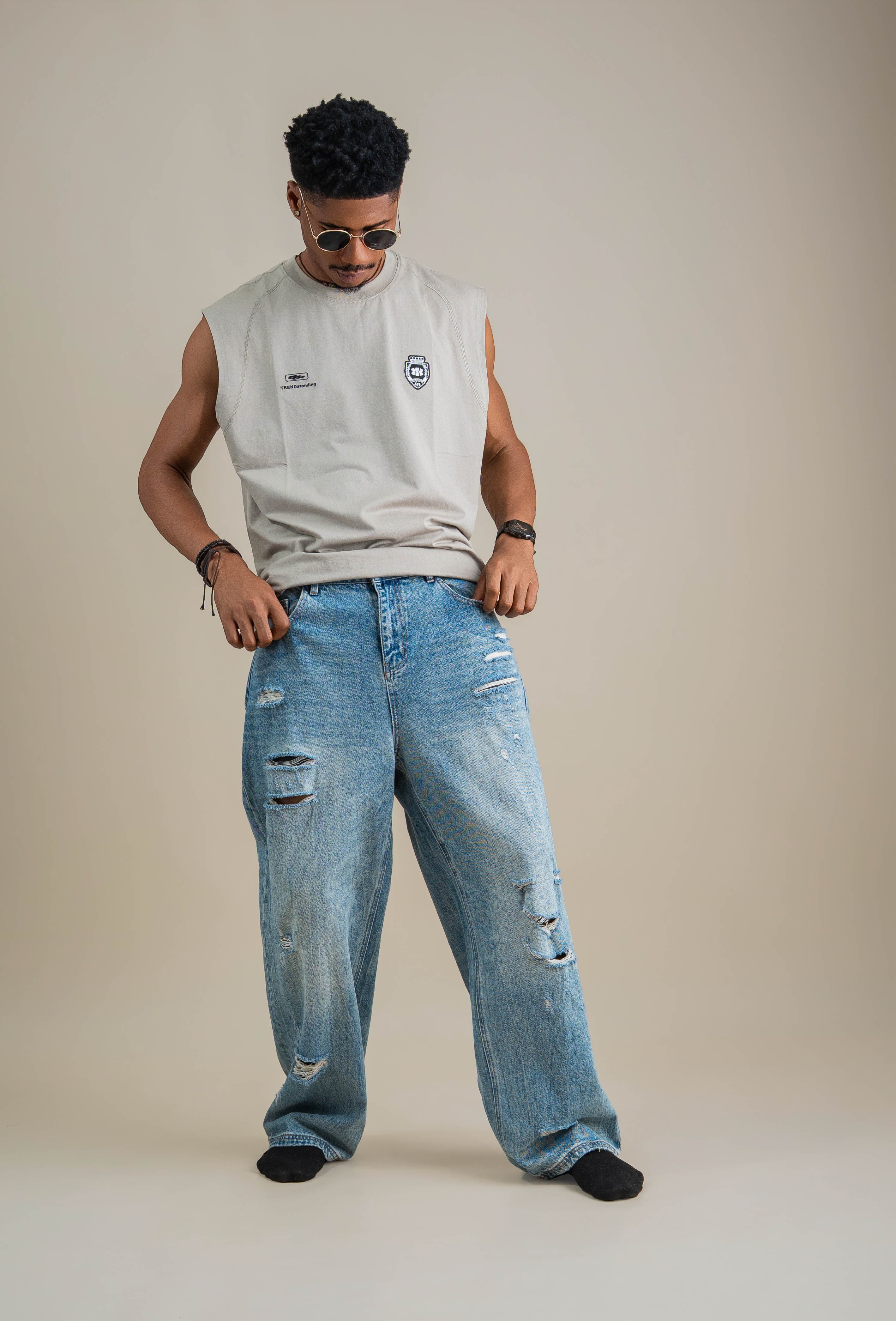 FREEDOM WF DISTRESSED DENIM