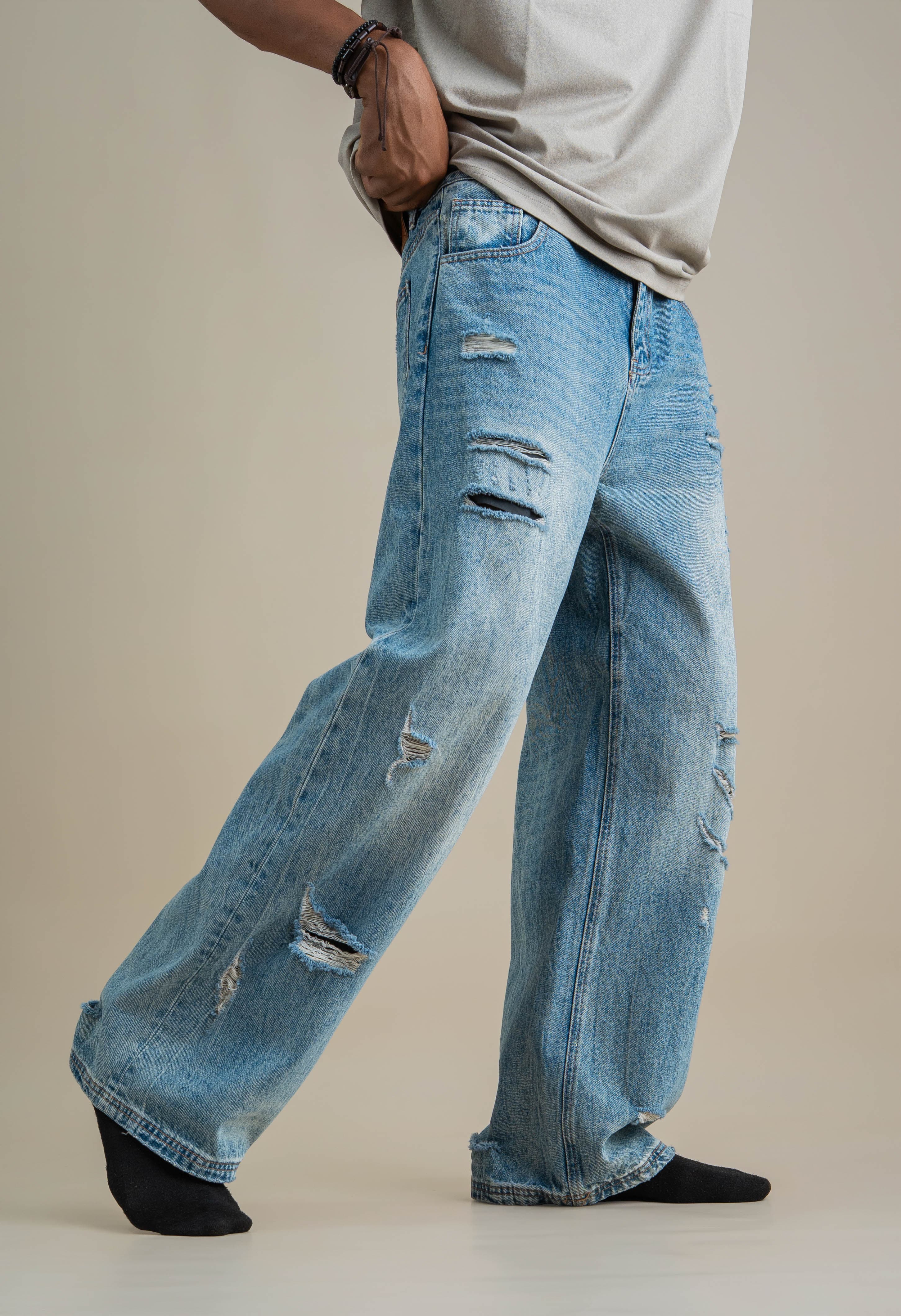 FREEDOM WF DISTRESSED DENIM - View 4