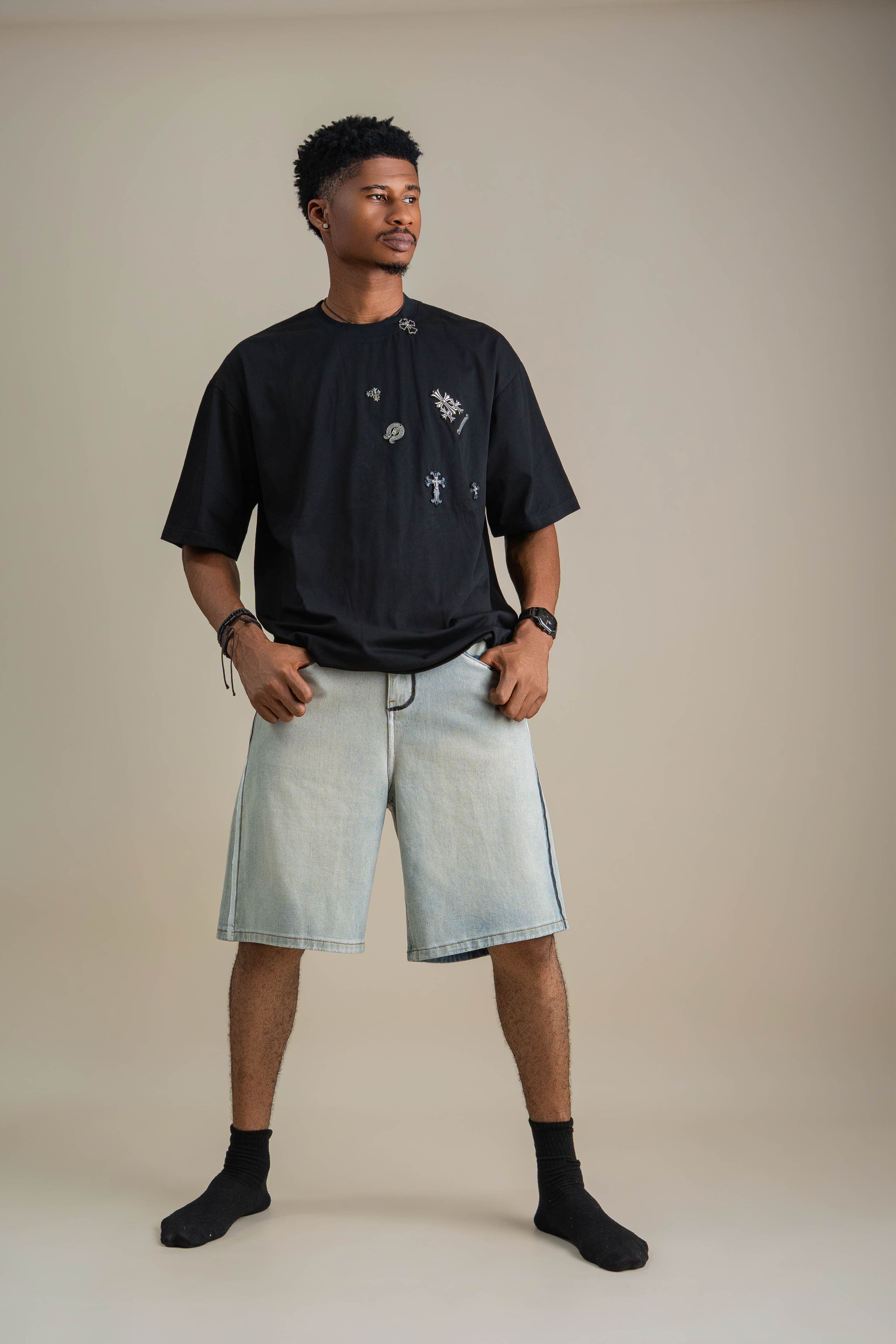 SKATER DENIM SHORT