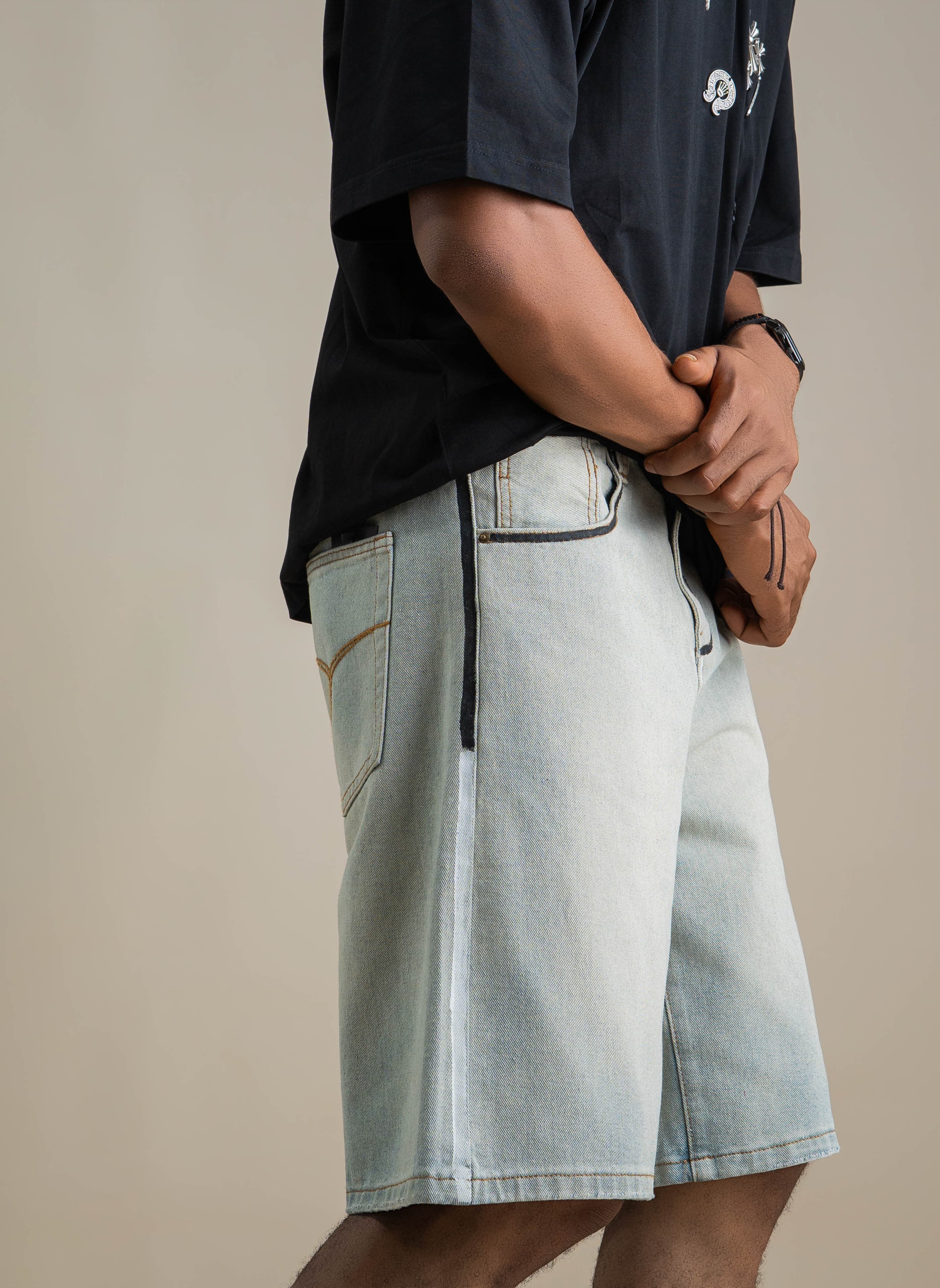 SKATER DENIM SHORT - View 3