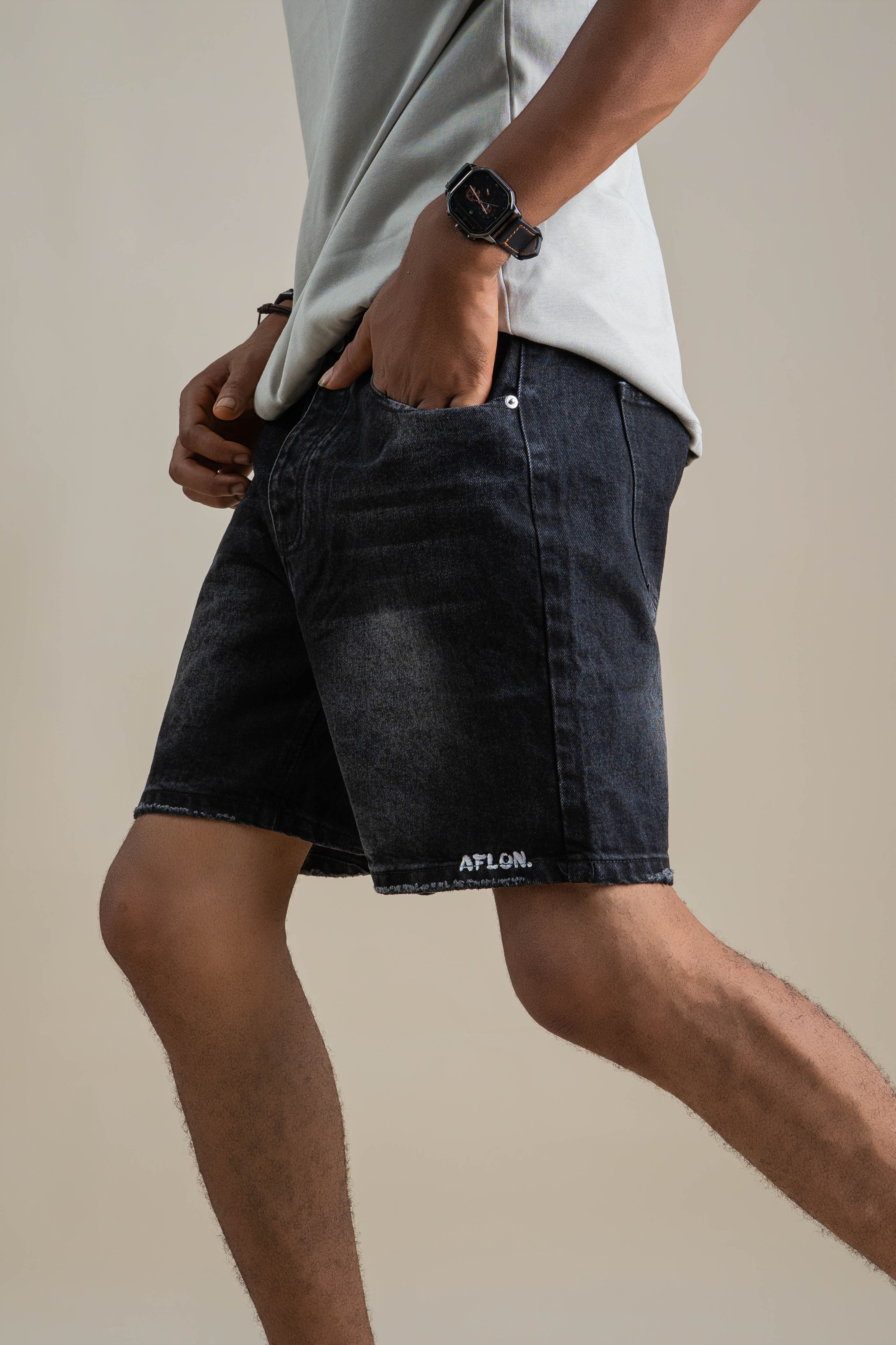 MADLIB DARK DENIM SHORT - View 2