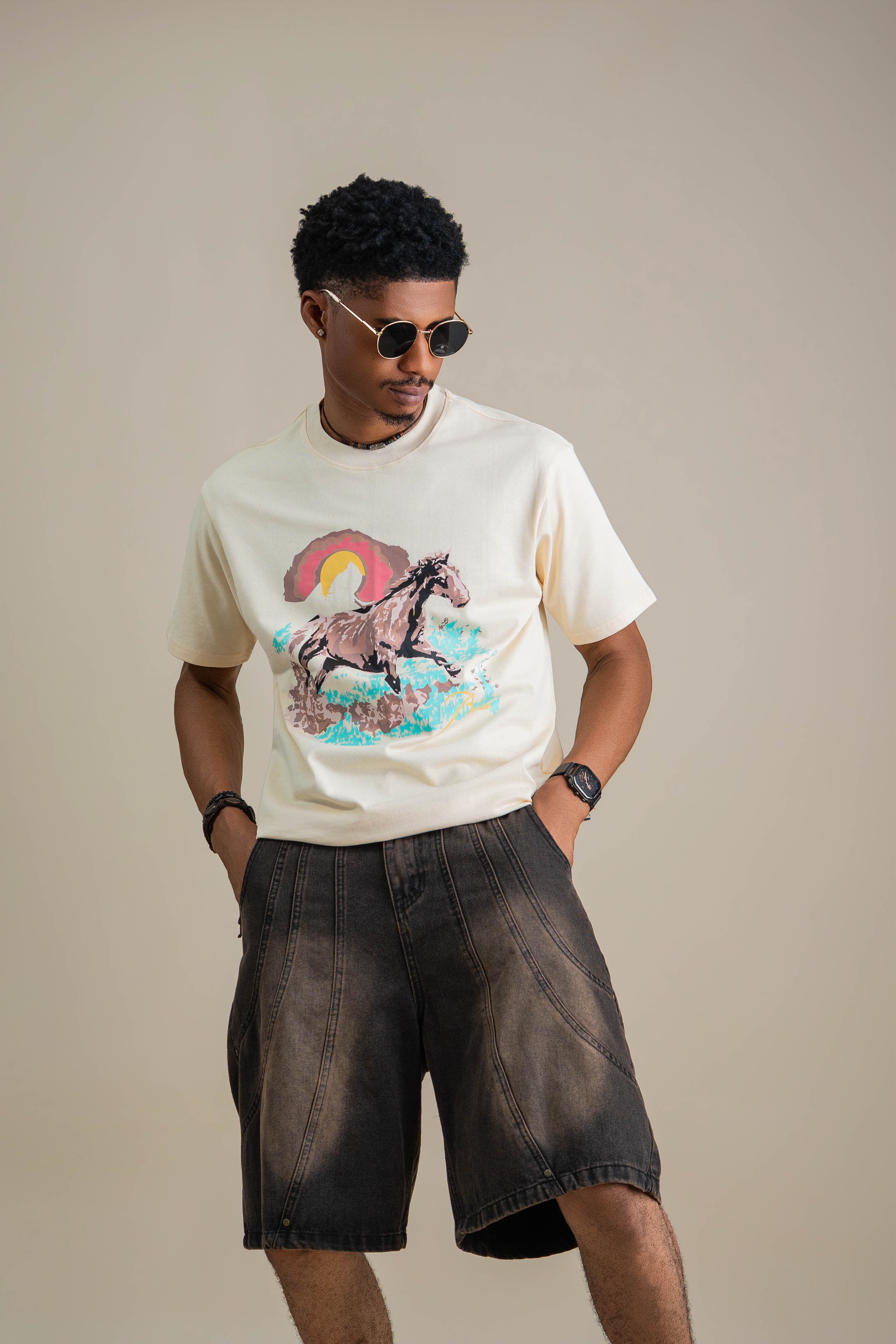 GRIT EARTH DENIM JORT
