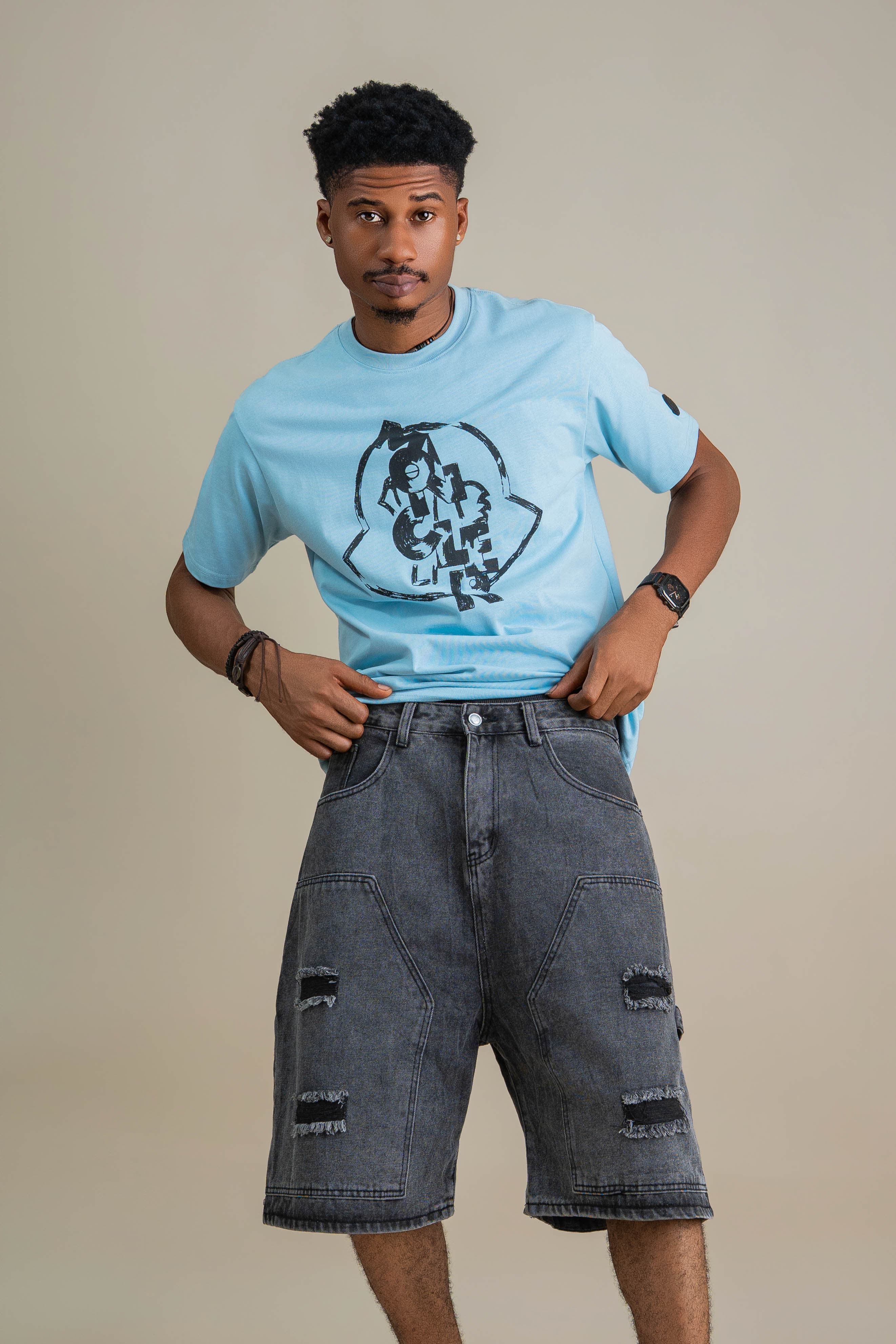 GRAVEL WASH JORTS