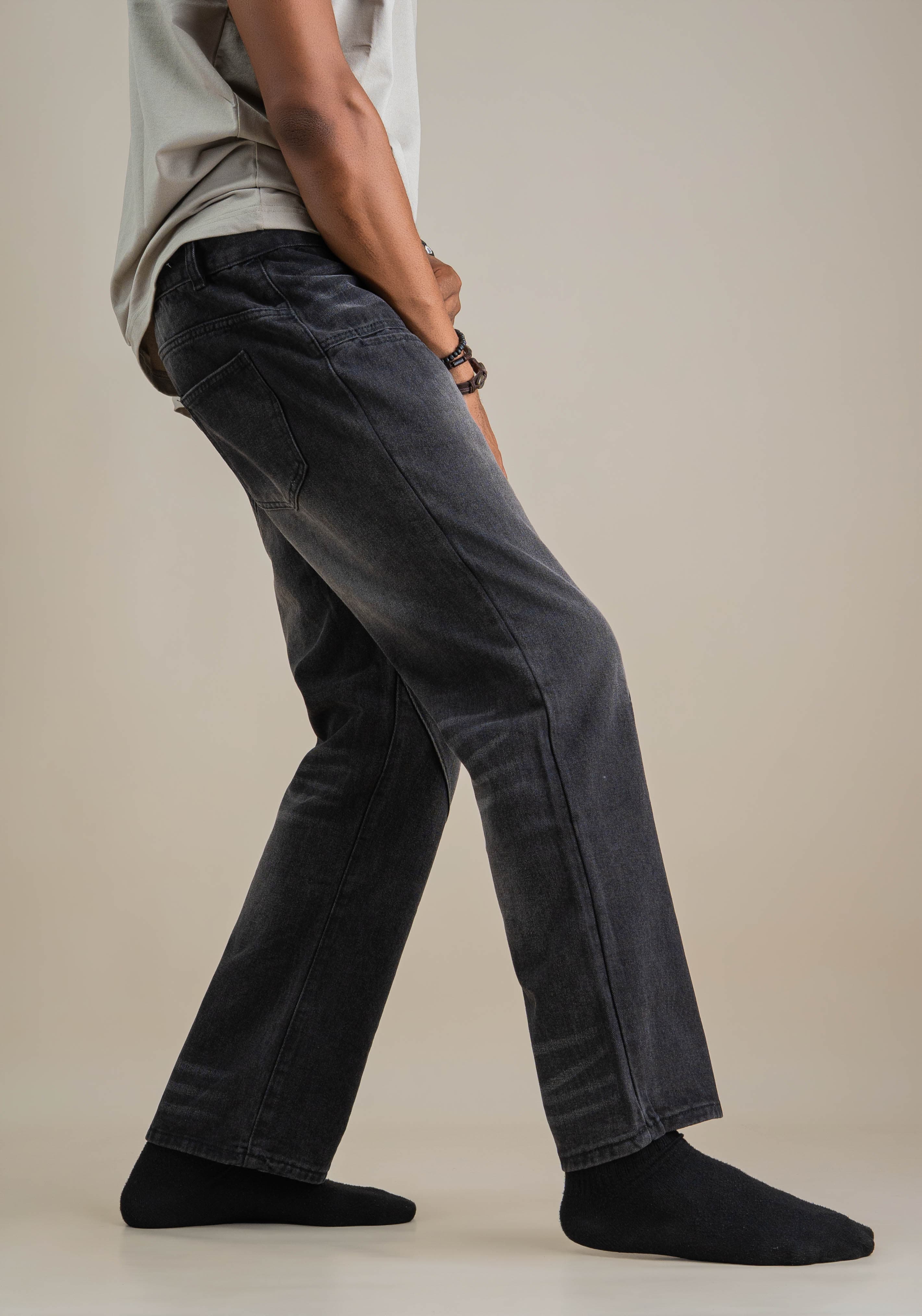 THERMAL BLACK JEANS - View 3