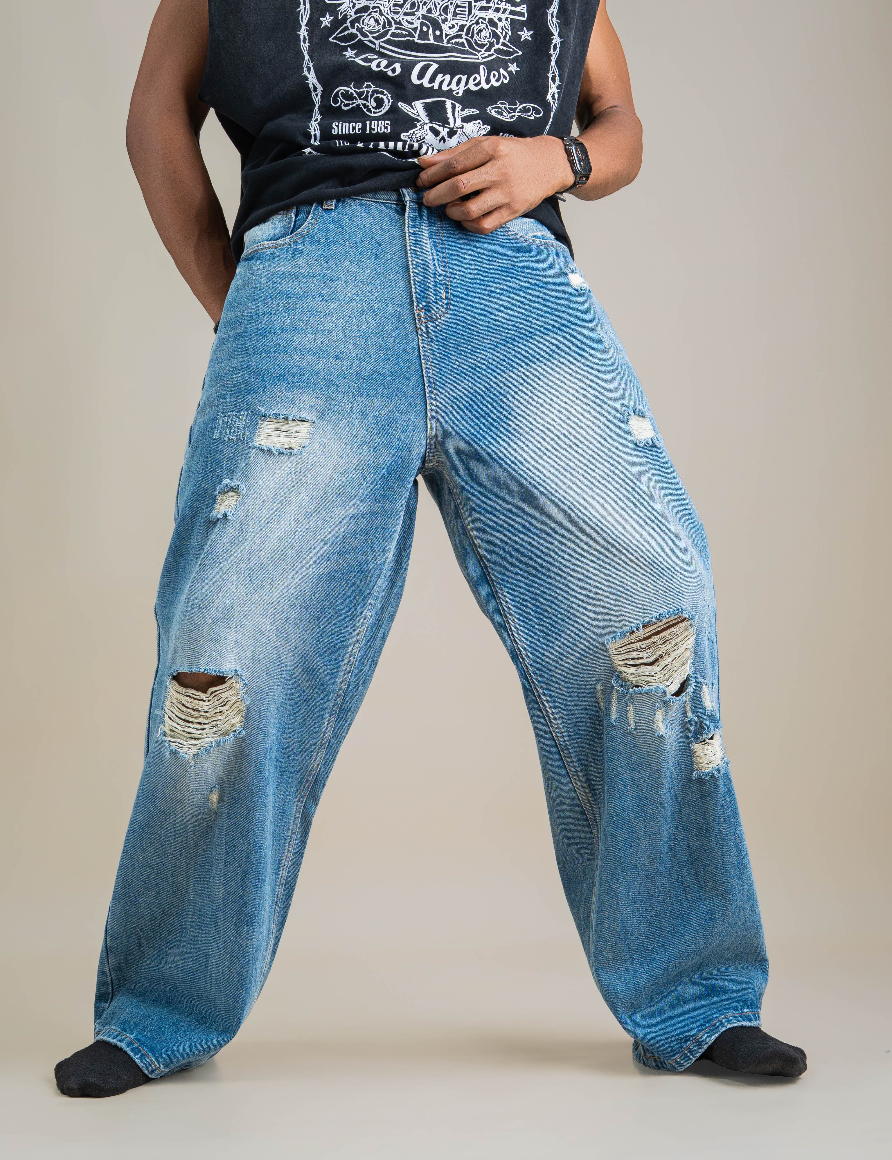 WITTY DISTRESSED WF DENIM