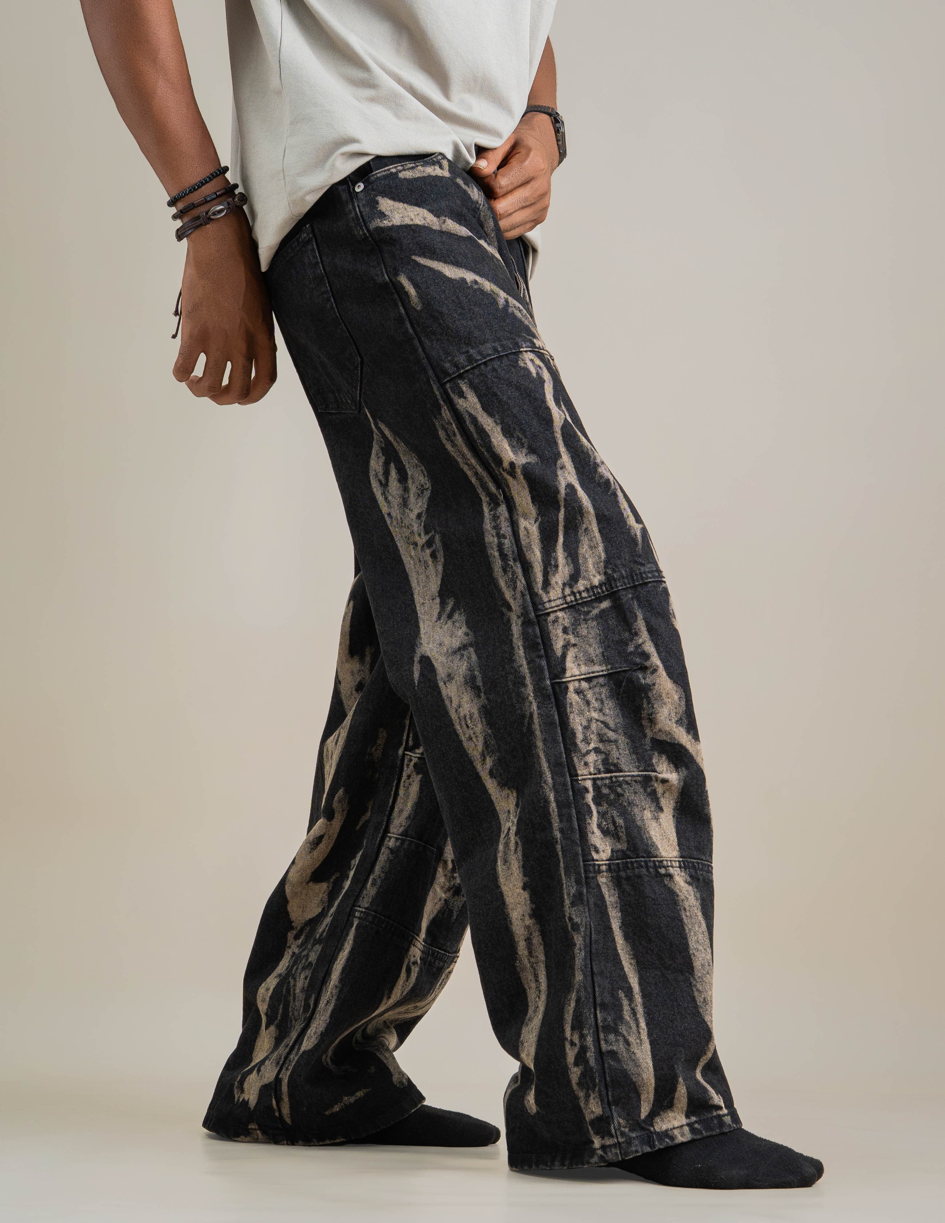 ABSTRACT MARBLE DENIM - View 2