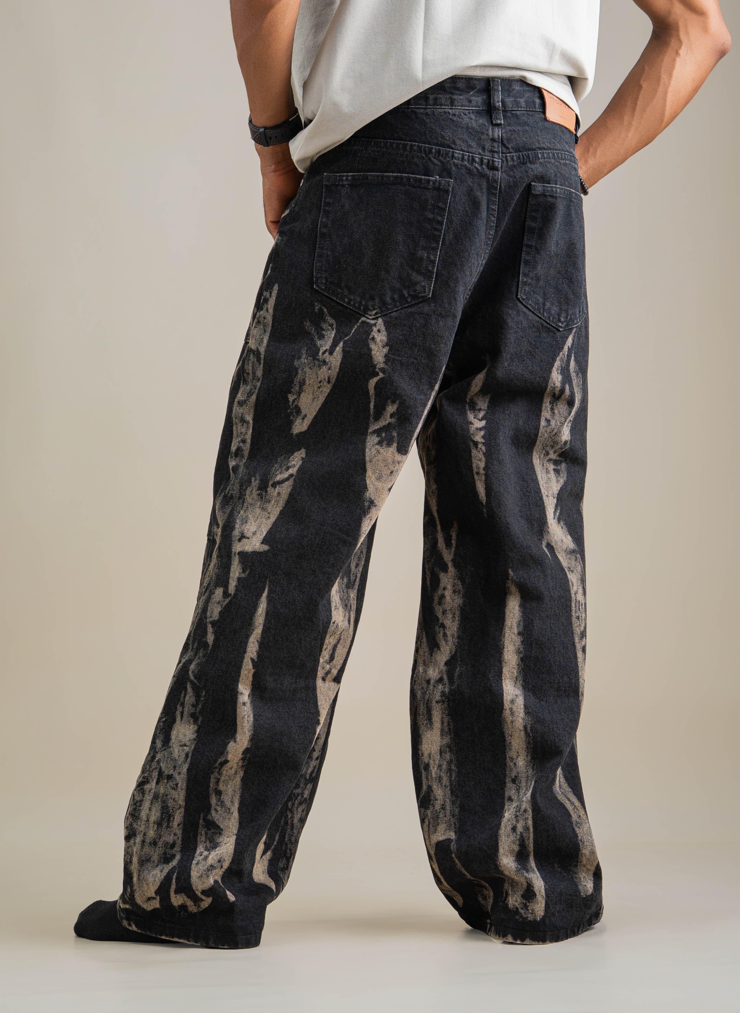 ABSTRACT MARBLE DENIM - View 3
