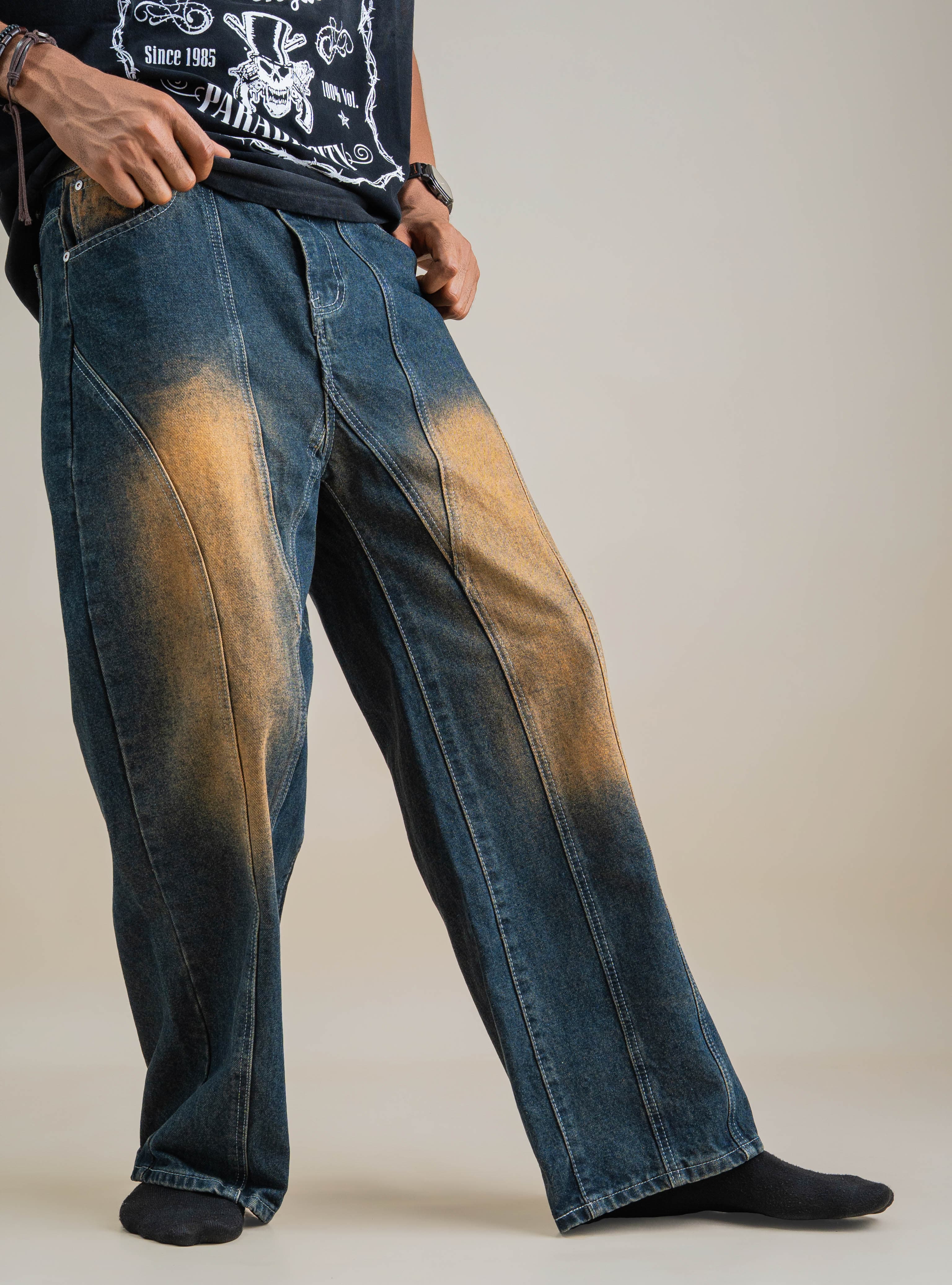 ARC PANELED DENIM - View 4