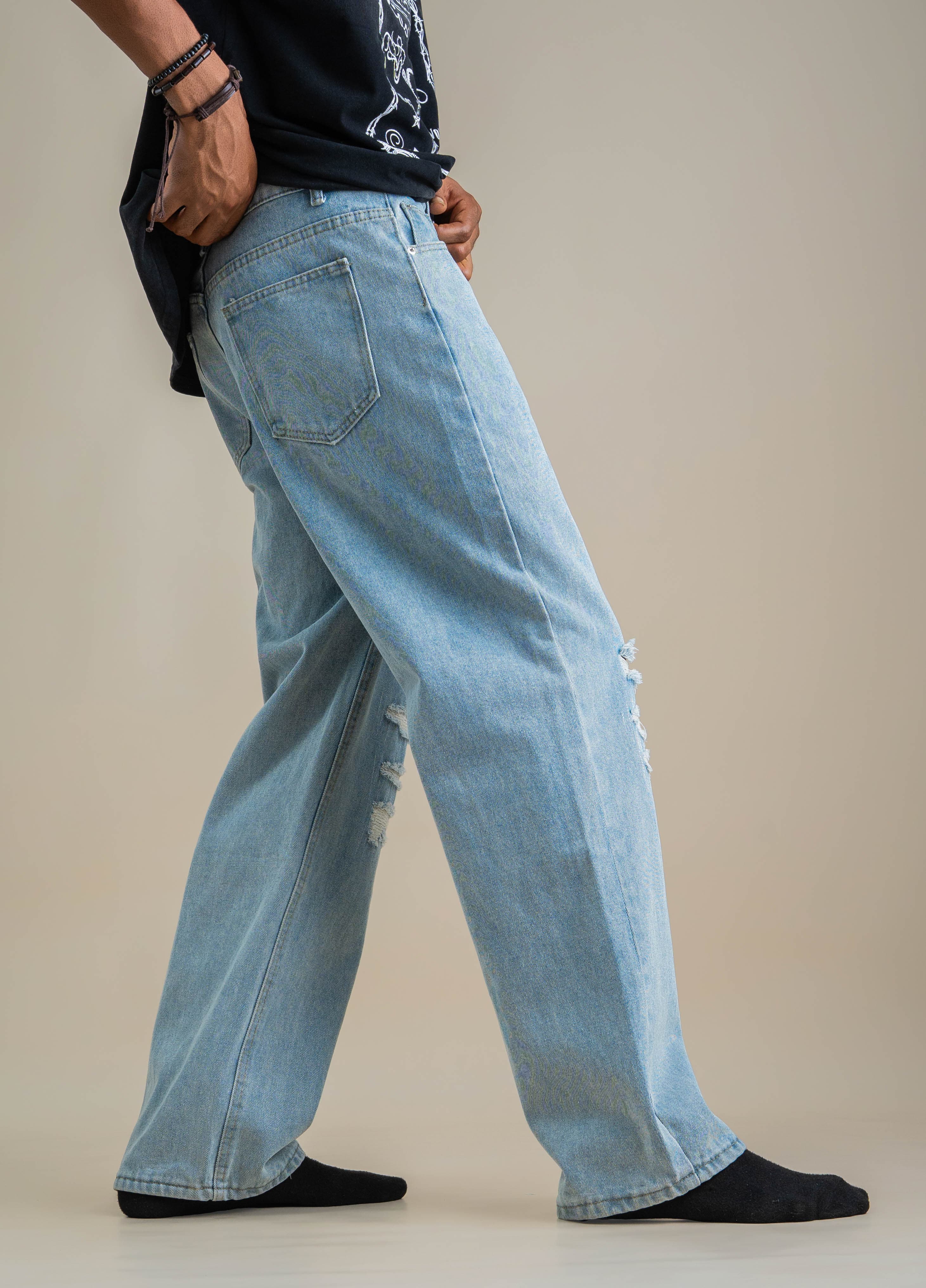 CLIVE RIPPED JEANS - View 2