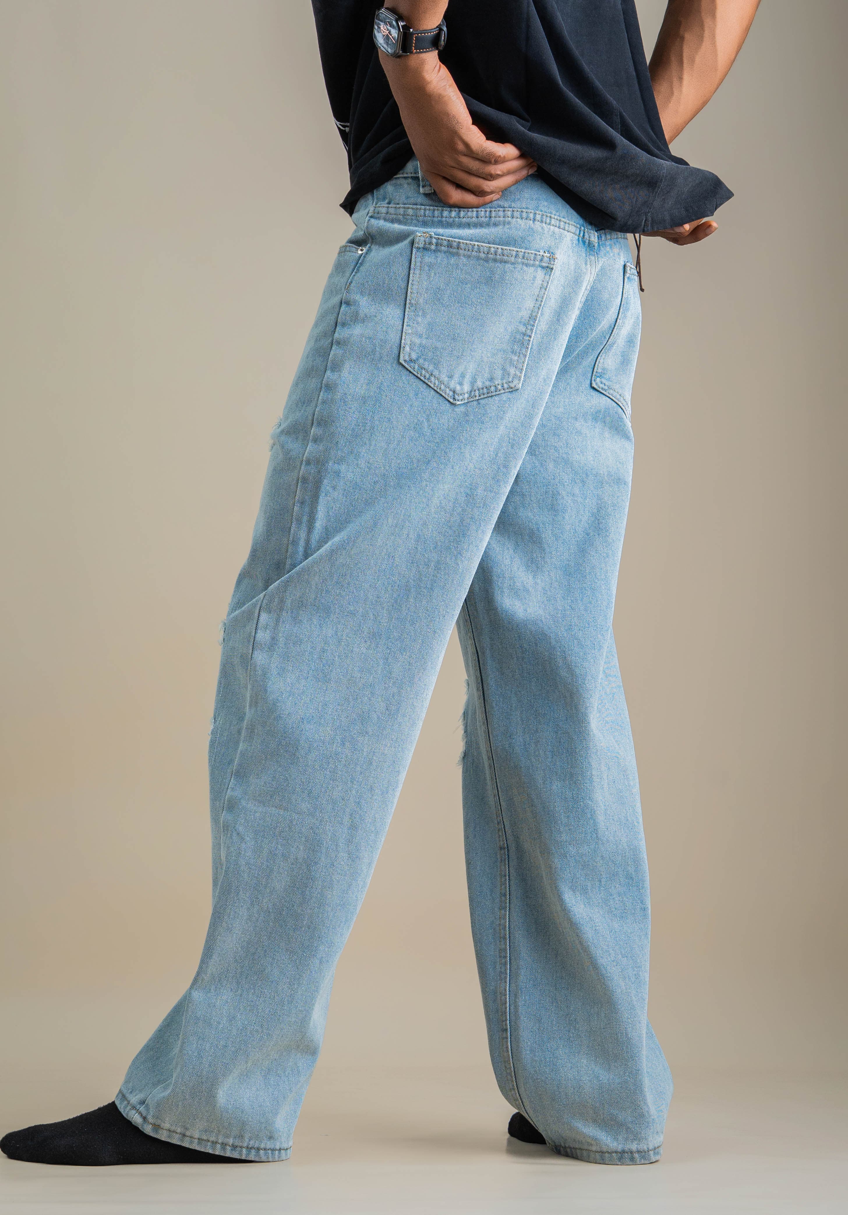 CLIVE RIPPED JEANS - View 4