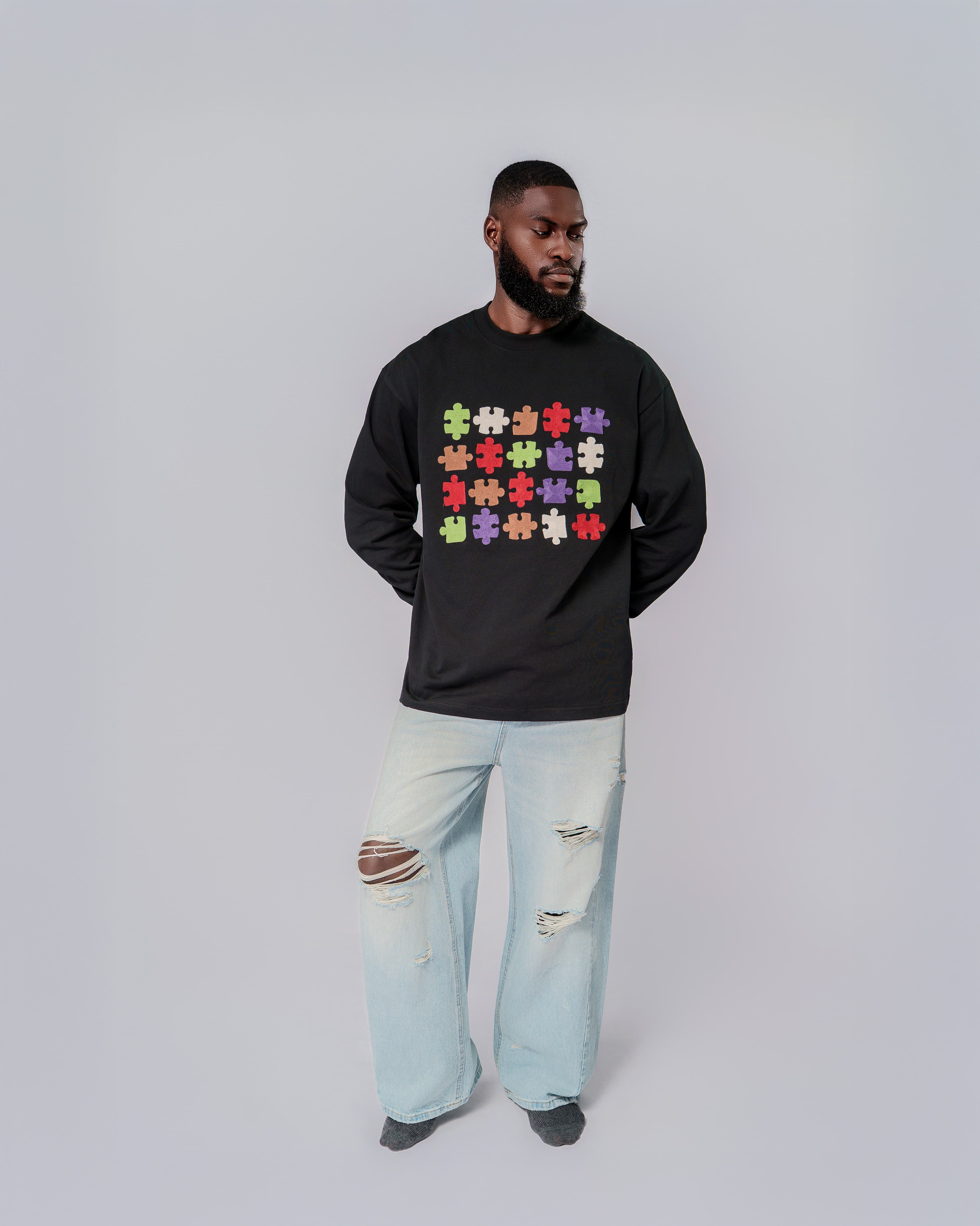 PUZZLE PIECES LS TEE - View 4