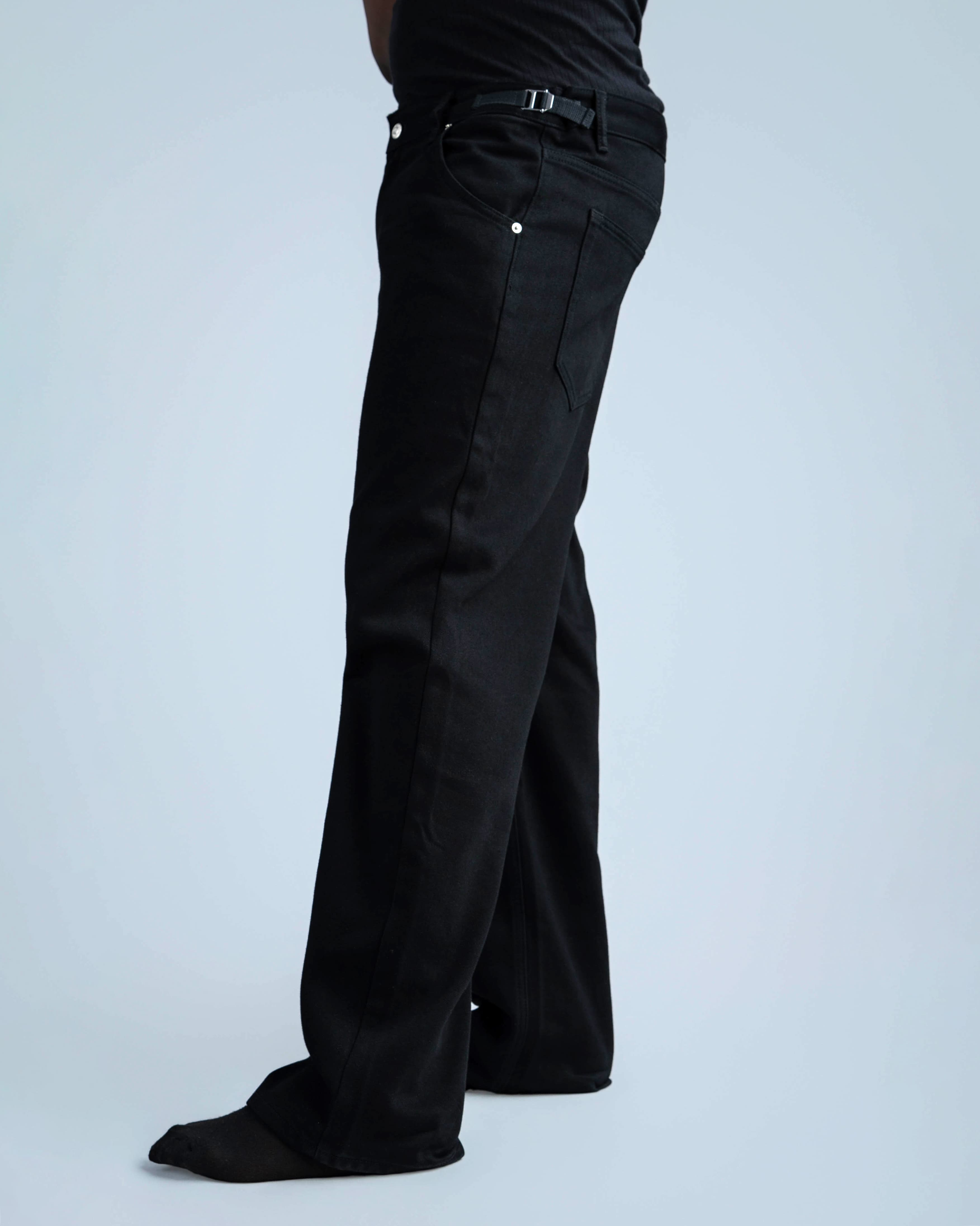 SELVEDGE BLACK JEANS - View 2