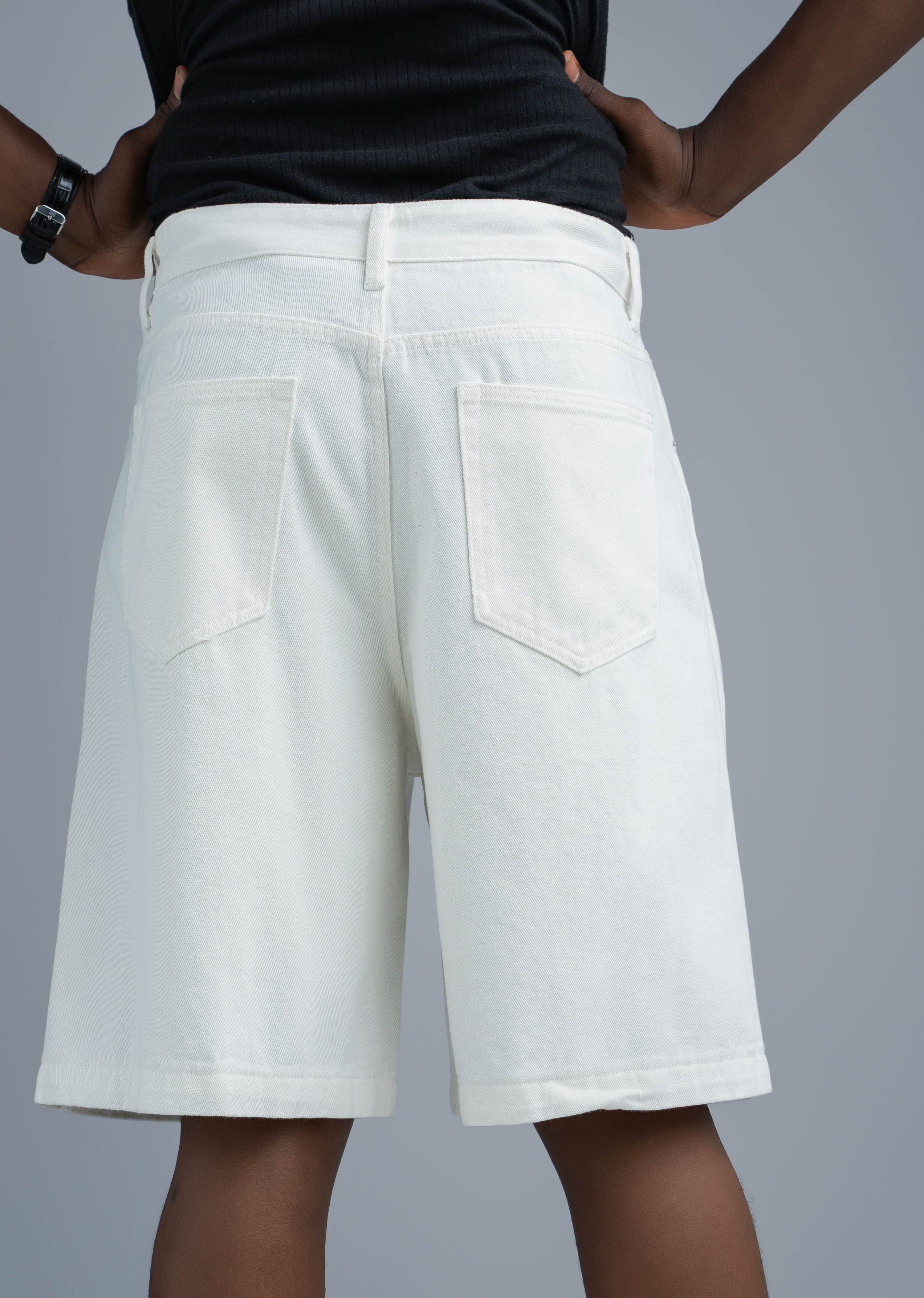 OPTIC DENIM JORTS - View 4