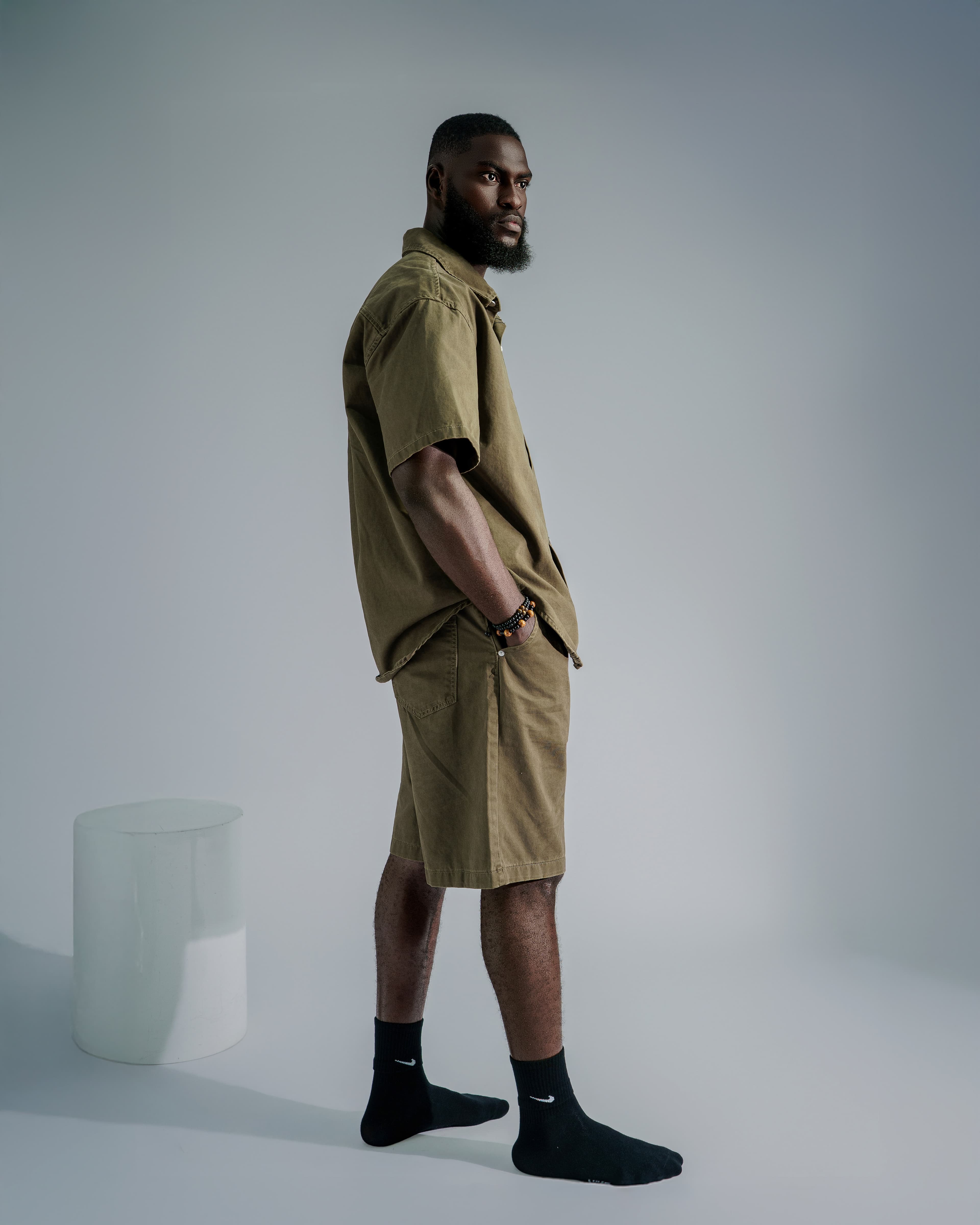 FORGE DENIM SHORT SET