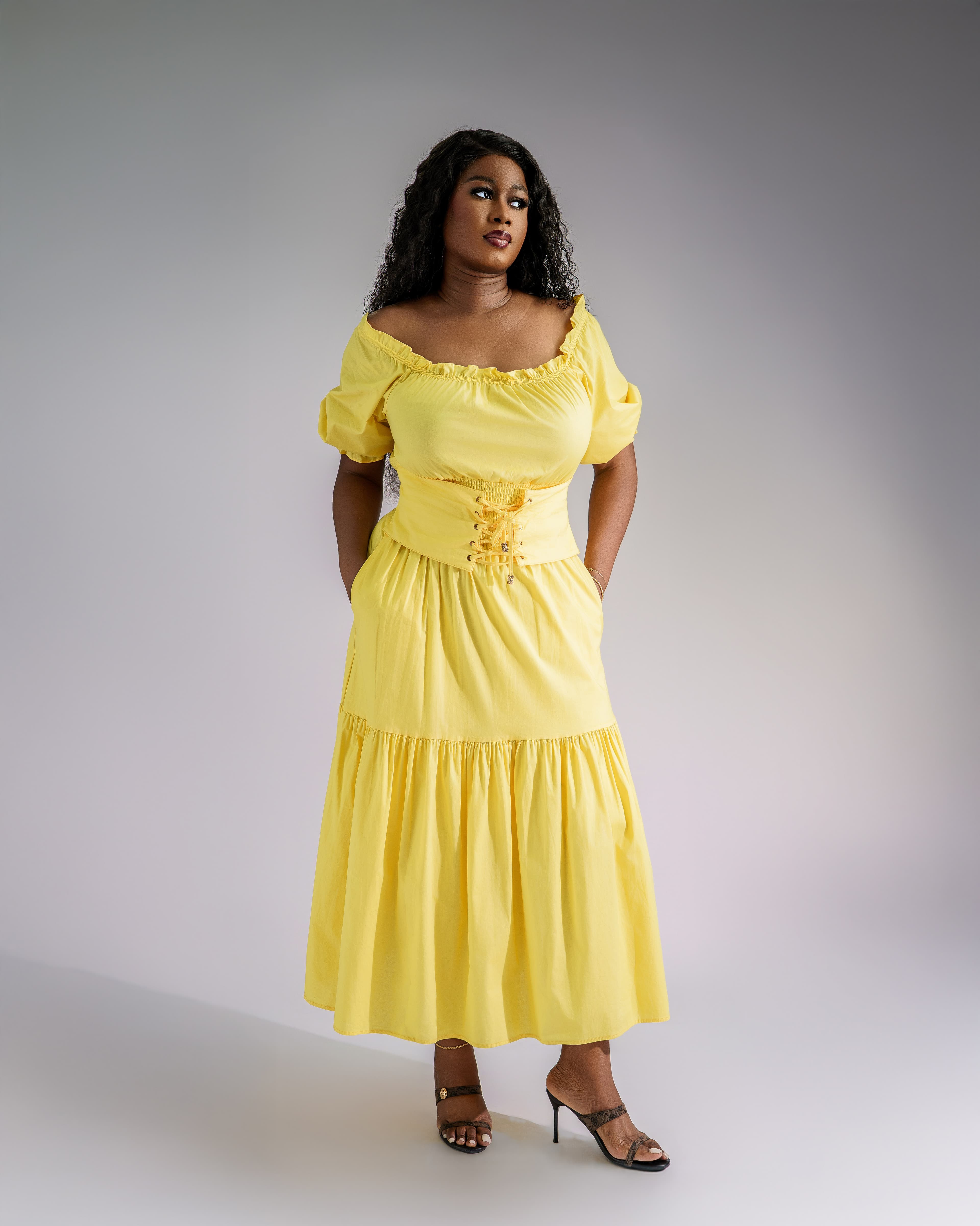 MARIGOLD MAXI CORSET DRESS